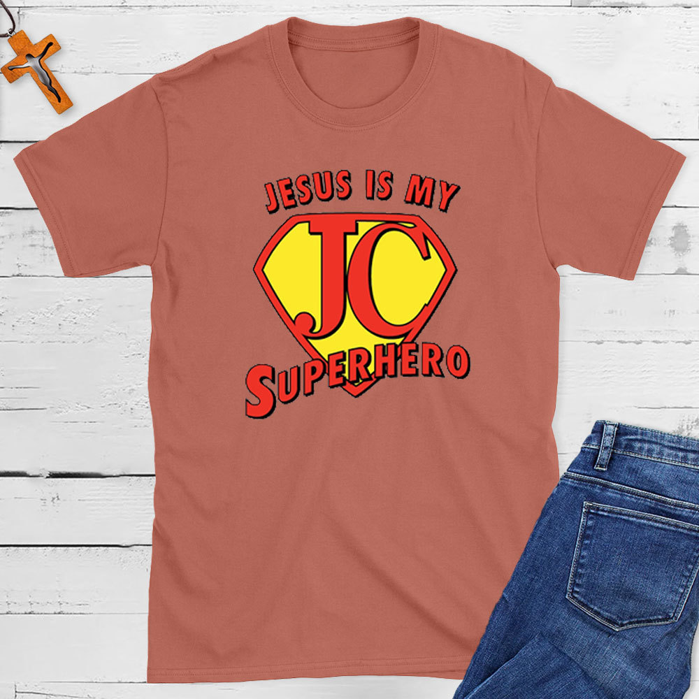 Jesus Is My Superhero Christian T-Shirt