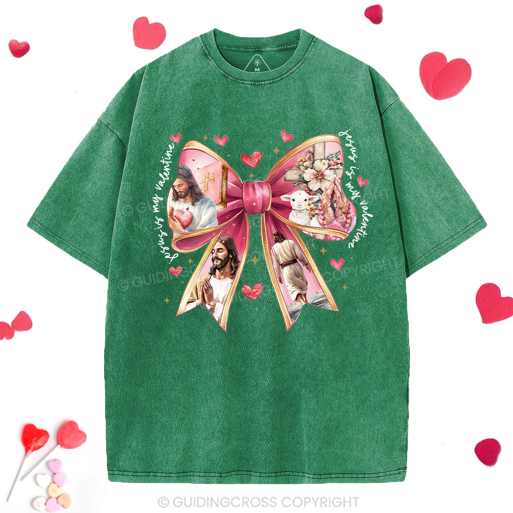 Jesus Is My Valentine Washed T-Shirt