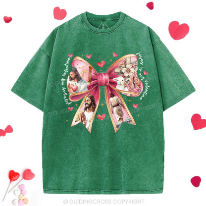 Jesus Is My Valentine Washed T-Shirt