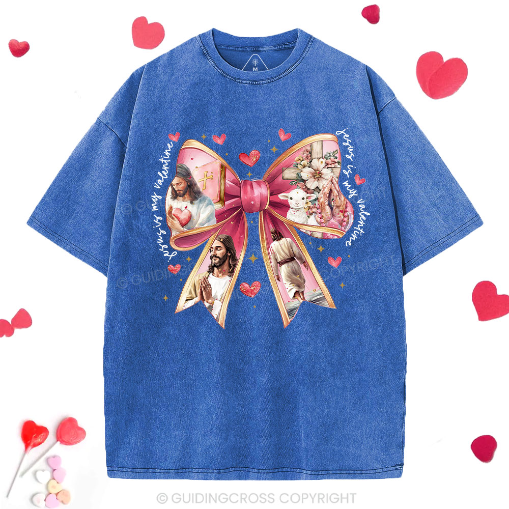 Jesus Is My Valentine Washed T-Shirt