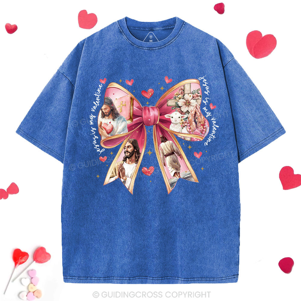 Jesus Is My Valentine Washed T-Shirt