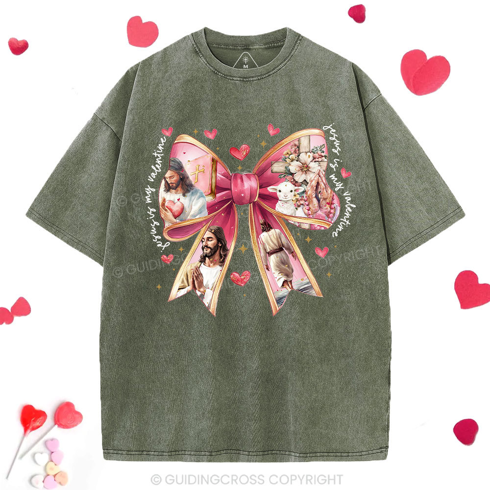 Jesus Is My Valentine Washed T-Shirt