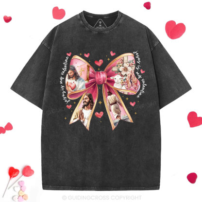 Jesus Is My Valentine Washed T-Shirt