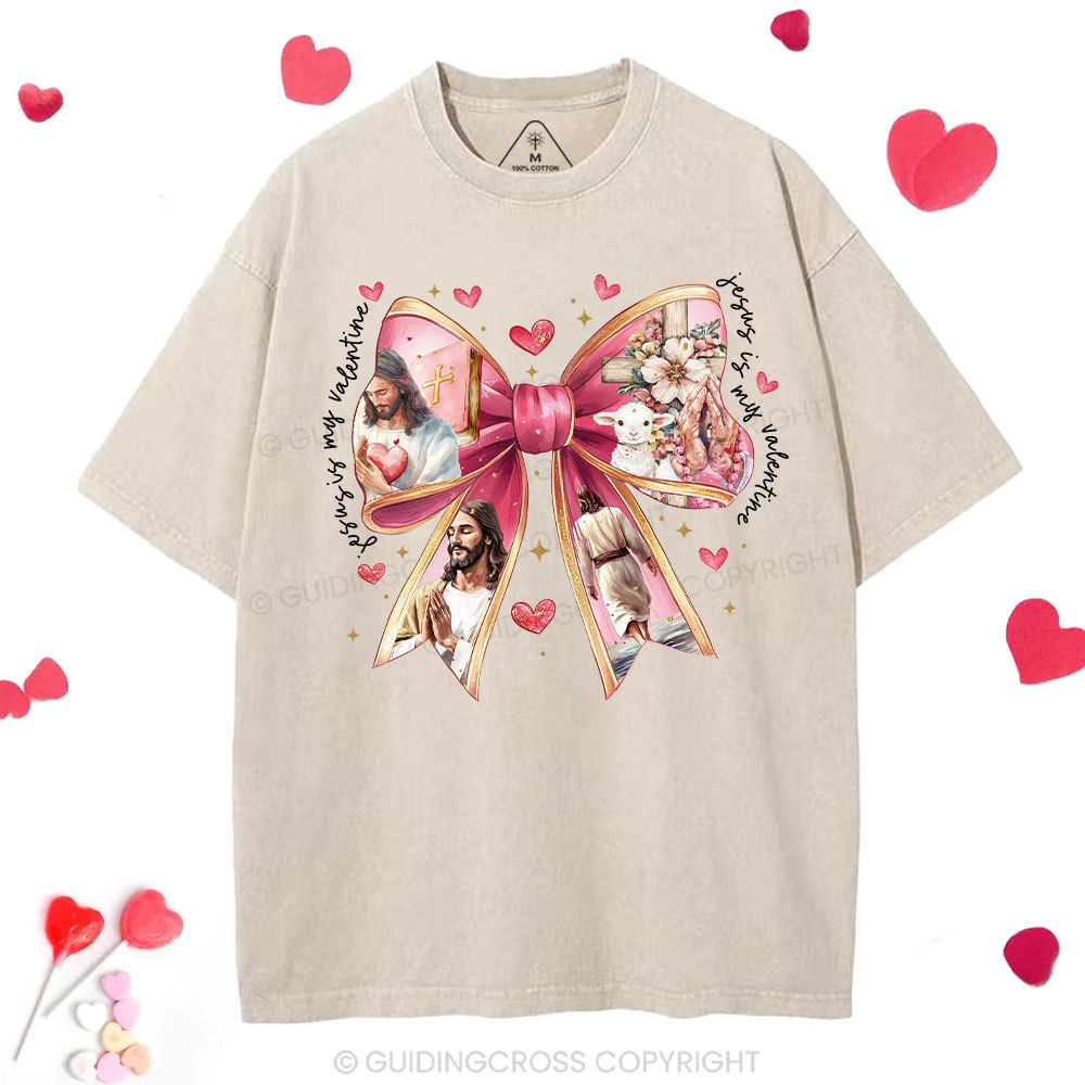 Jesus Is My Valentine Washed T-Shirt