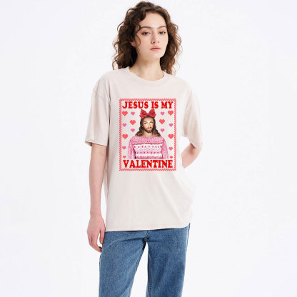 Jesus Is My Valentine Christian Washed T-Shirt