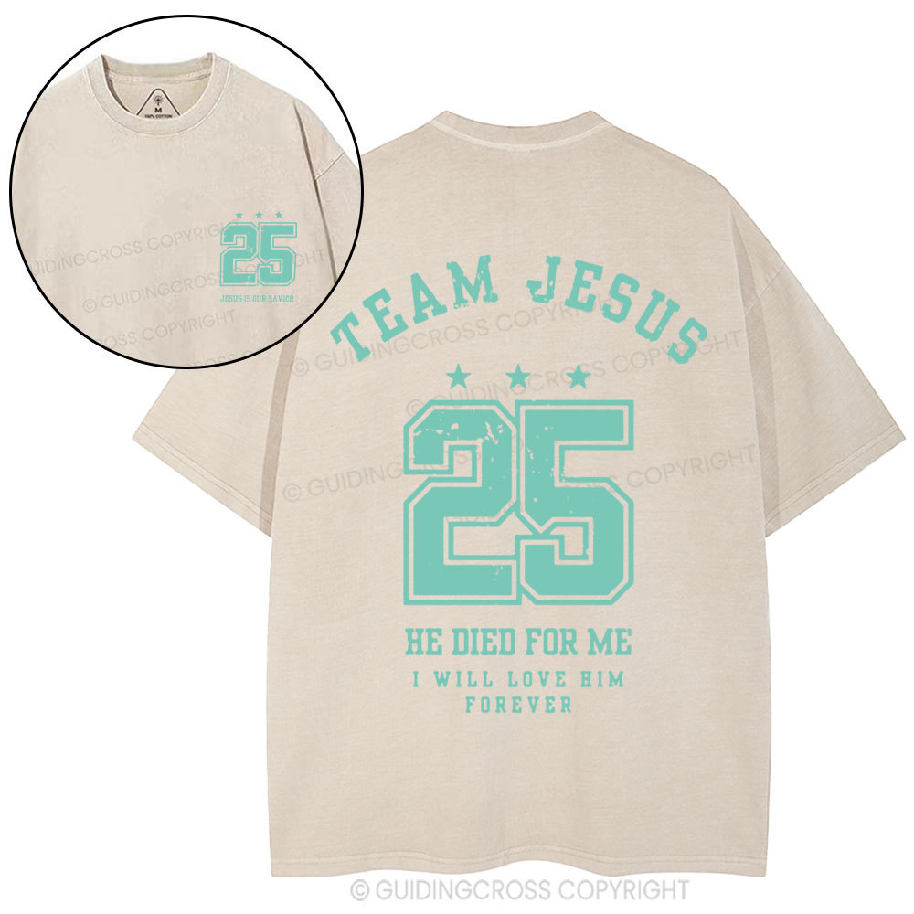 Jesus Is Our Savior Christian Washed T-Shirt