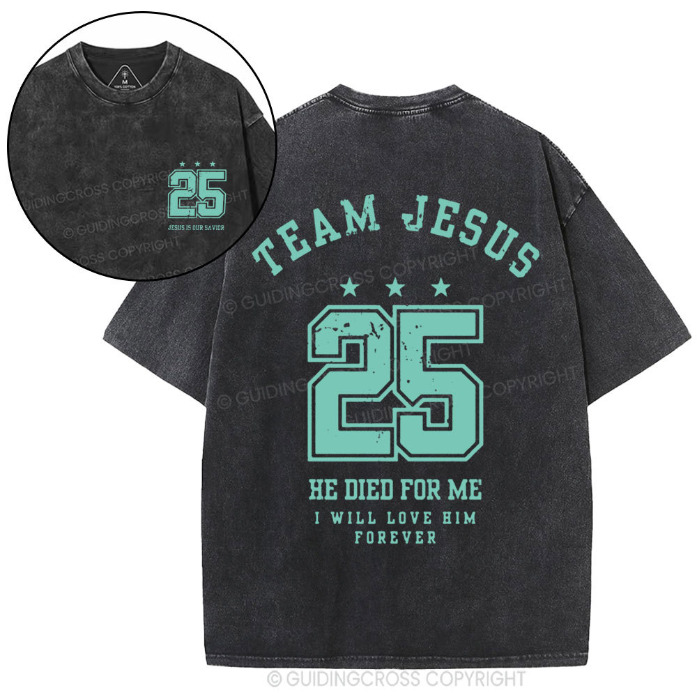 Jesus Is Our Savior Christian Washed T-Shirt
