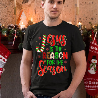 Jesus Is Reason For The Season Christian Christmas T-Shirt