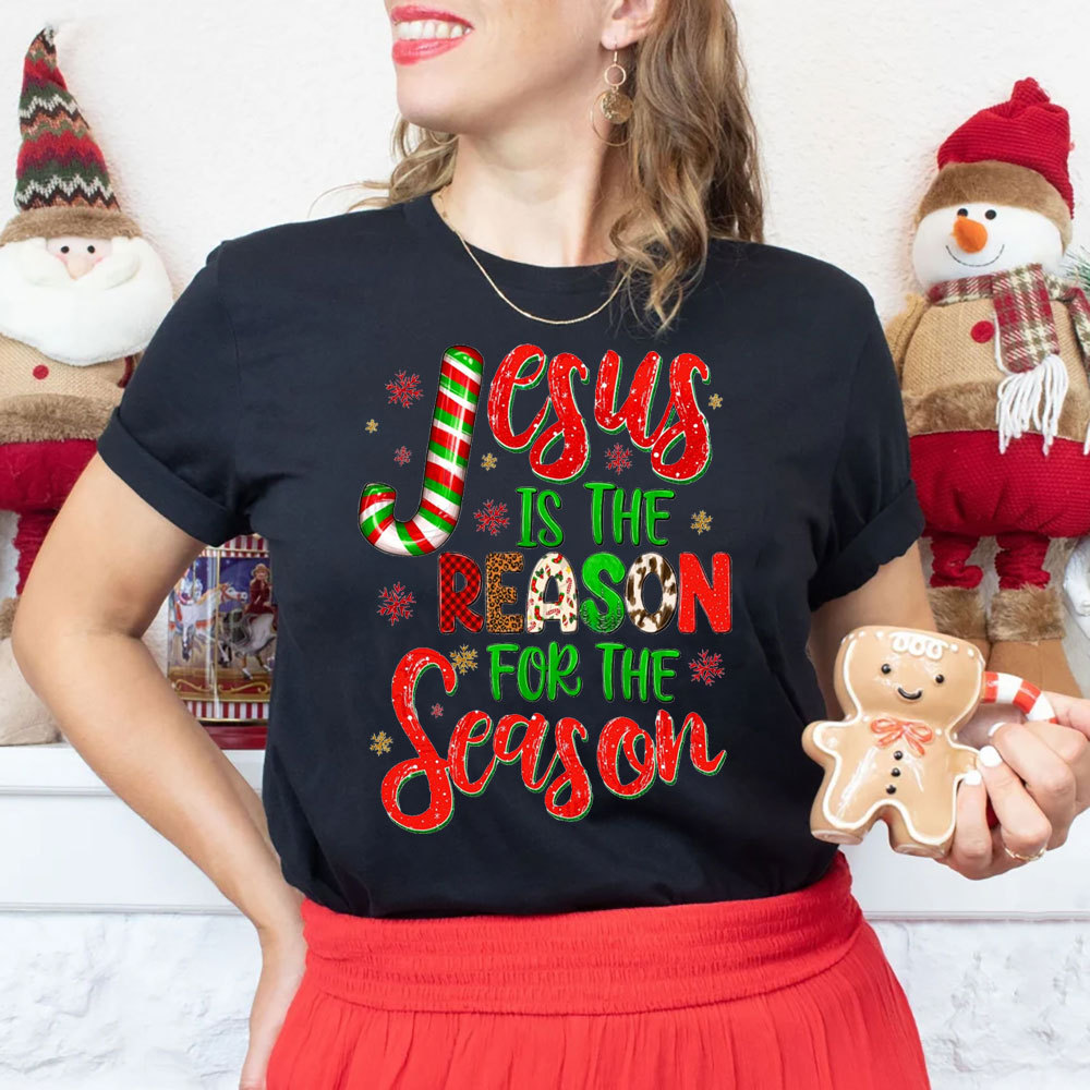 Jesus Is Reason For The Season Christian Christmas T-Shirt