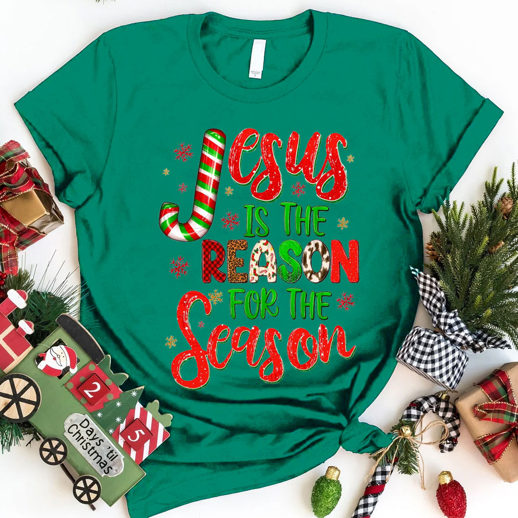 Jesus Is Reason For The Season Christian Christmas T-Shirt