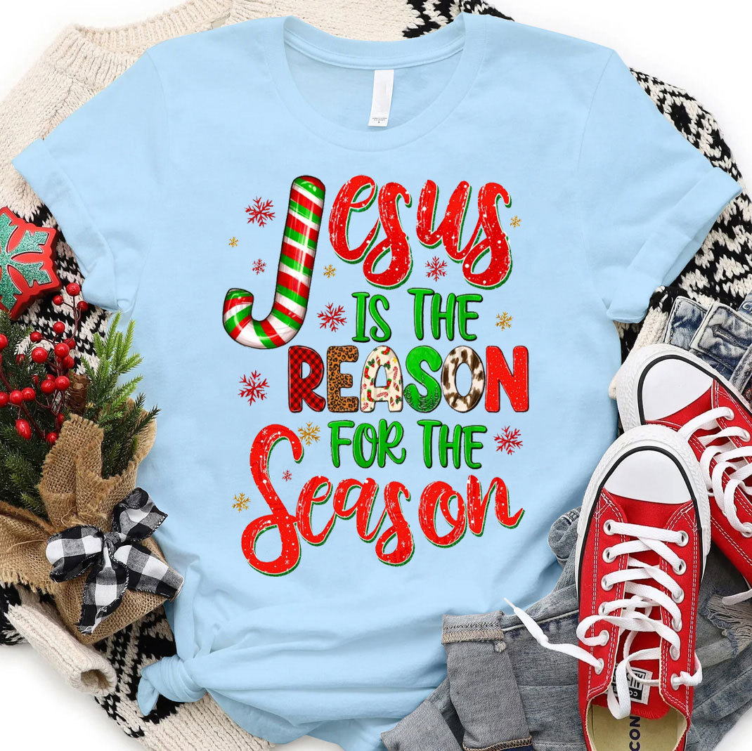 Jesus Is Reason For The Season Christian Christmas T-Shirt