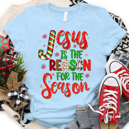 Jesus Is Reason For The Season Christian Christmas T-Shirt