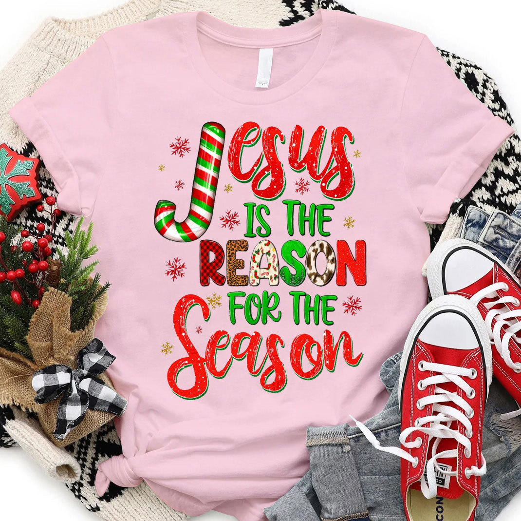 Jesus Is Reason For The Season Christian Christmas T-Shirt