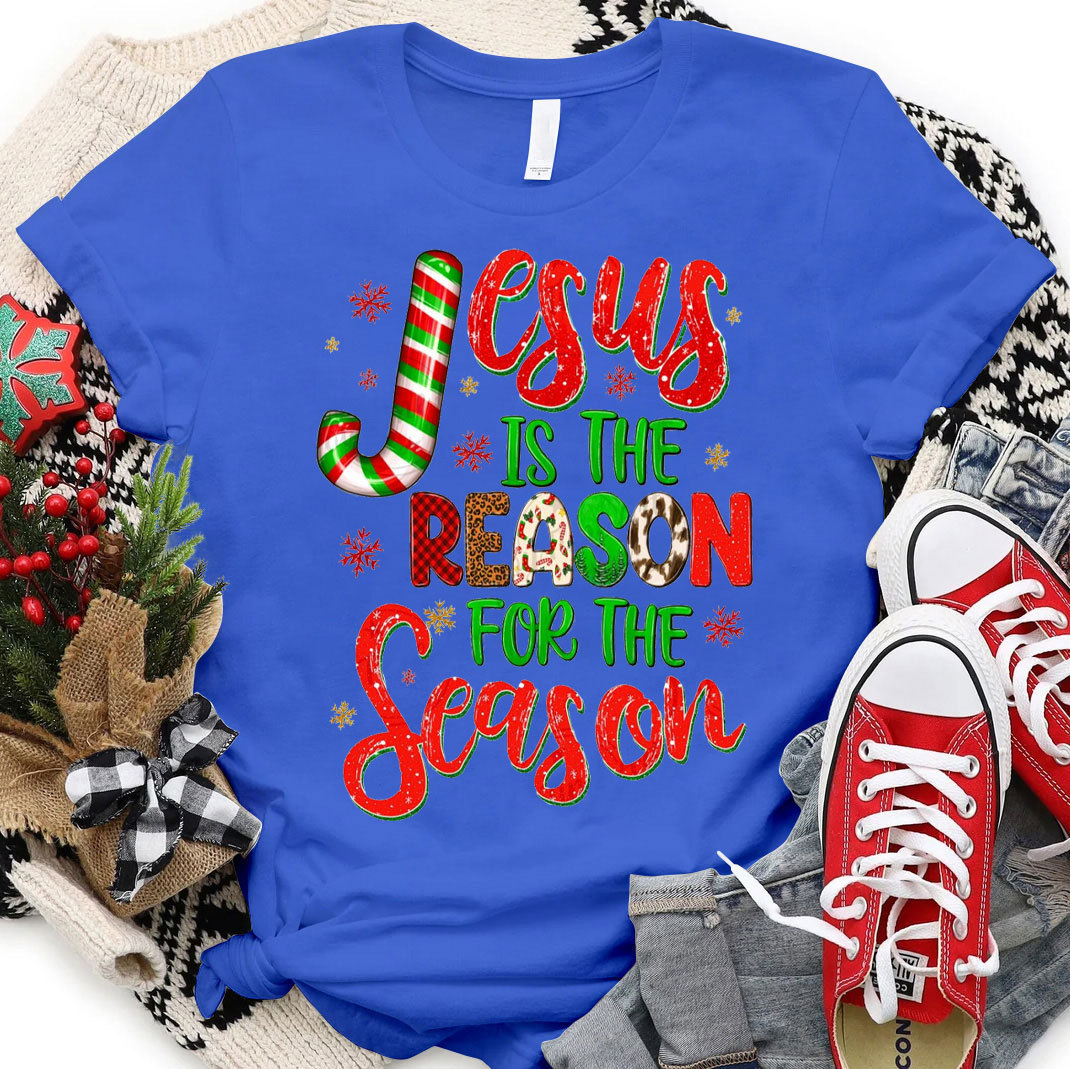 Jesus Is Reason For The Season Christian Christmas T-Shirt