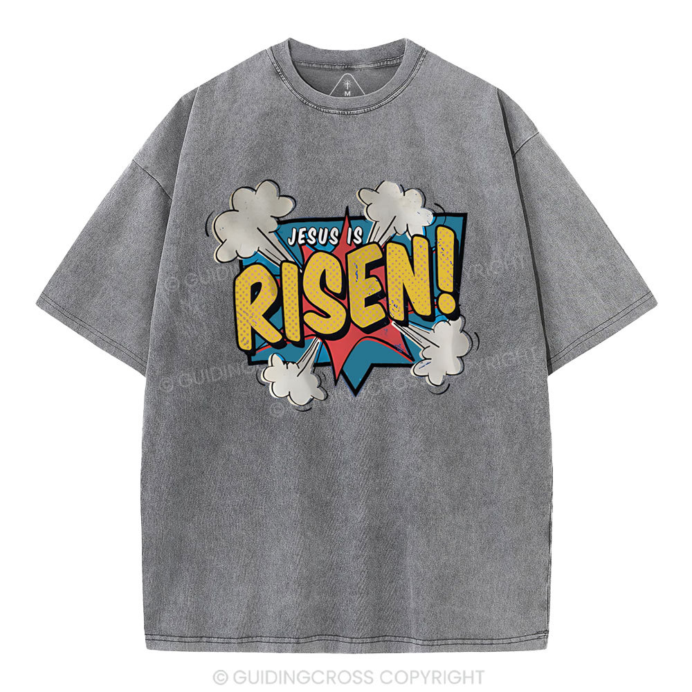 Jesus Is Risen Christian Washed T-Shirt