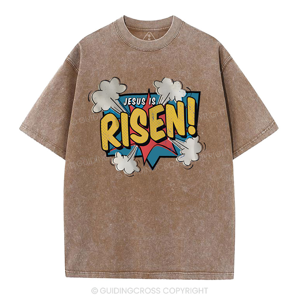 Jesus Is Risen Christian Washed T-Shirt