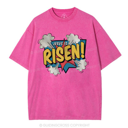 Jesus Is Risen Christian Washed T-Shirt