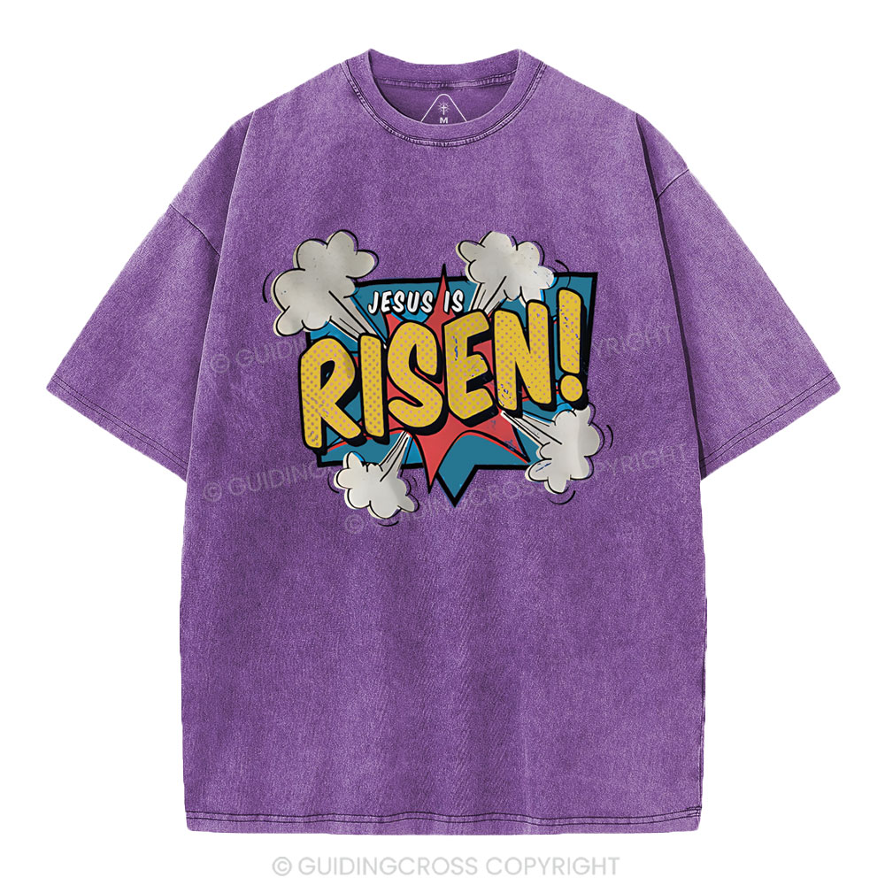 Jesus Is Risen Christian Washed T-Shirt