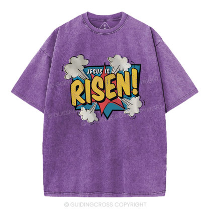 Jesus Is Risen Christian Washed T-Shirt