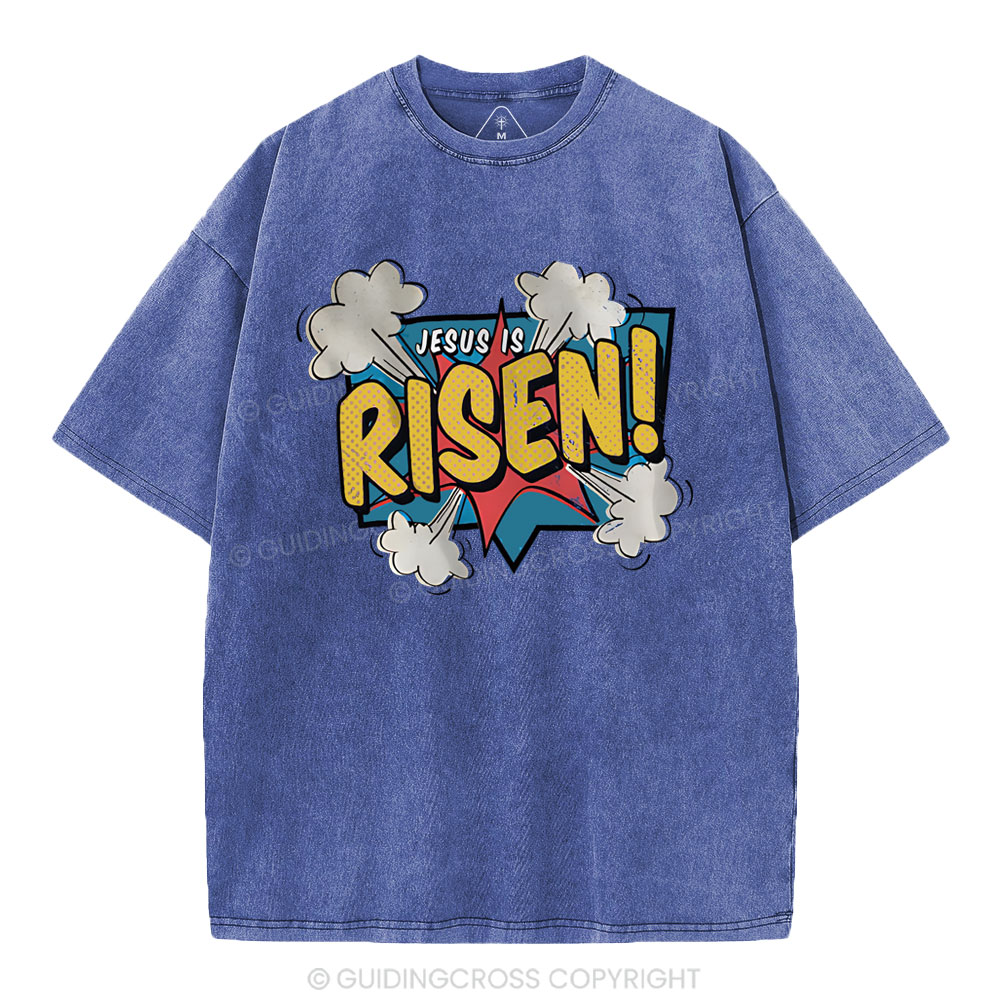 Jesus Is Risen Christian Washed T-Shirt