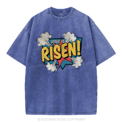 Jesus Is Risen Christian Washed T-Shirt
