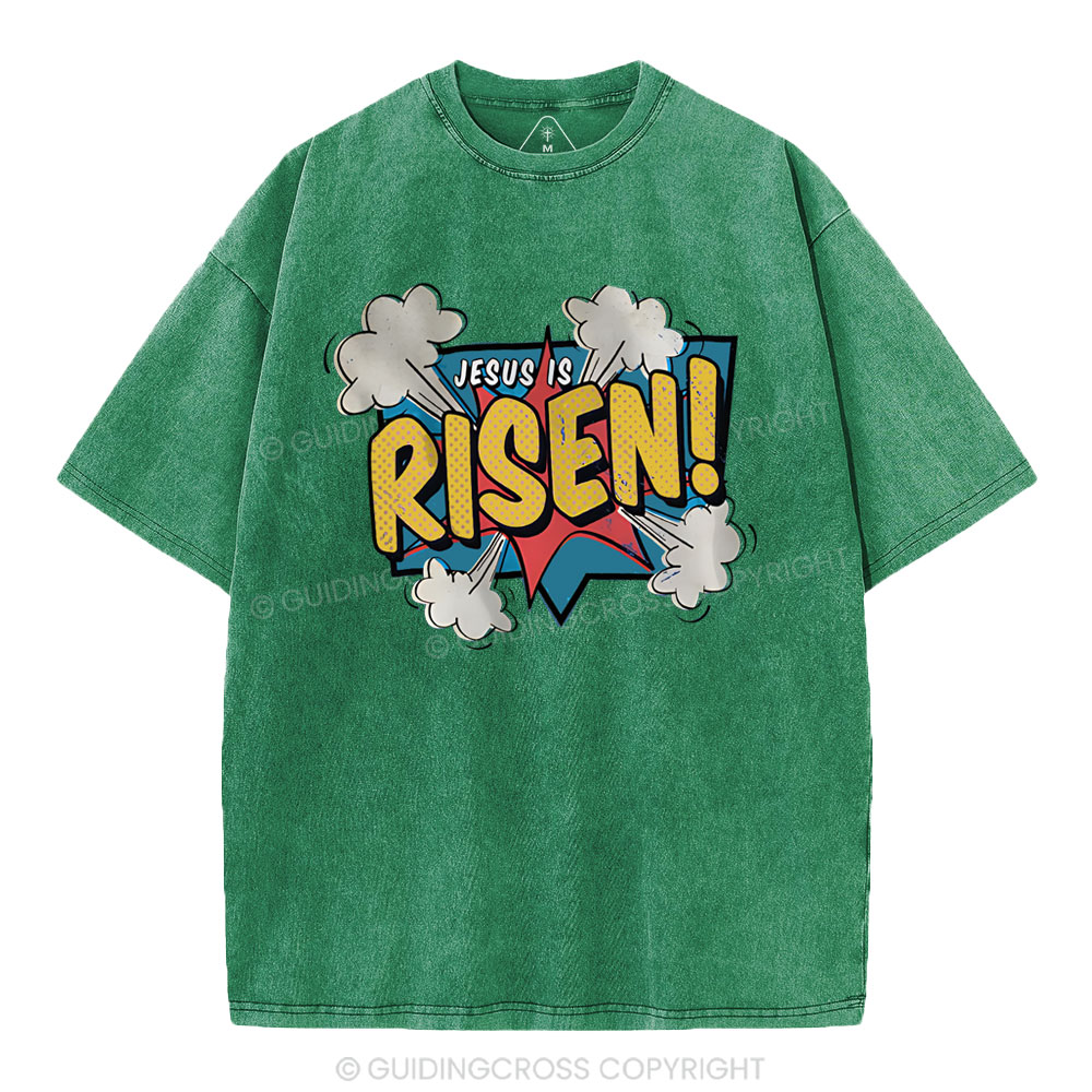Jesus Is Risen Christian Washed T-Shirt