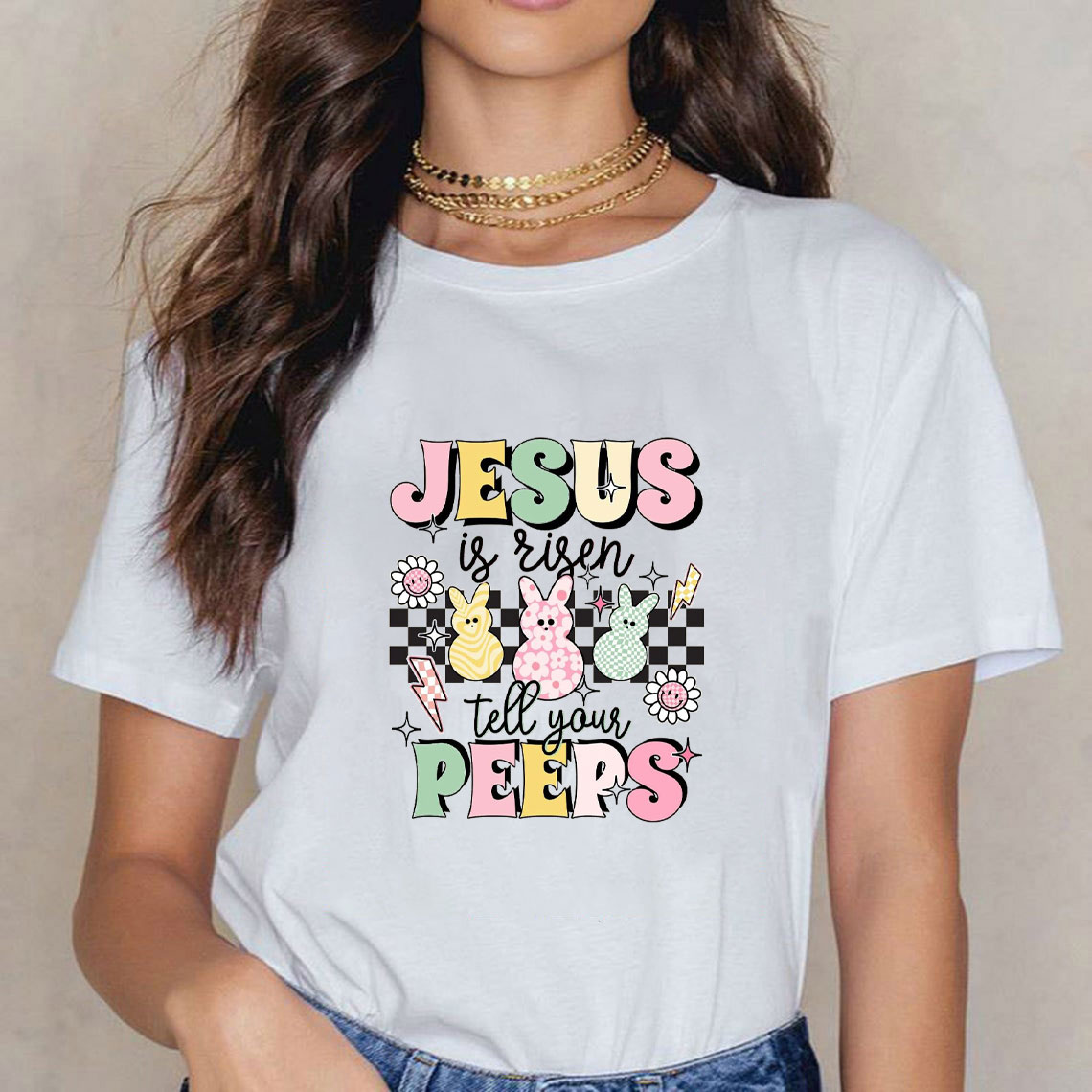 Jesus Is Risen Tell Your Peeps Christian T-Shirt