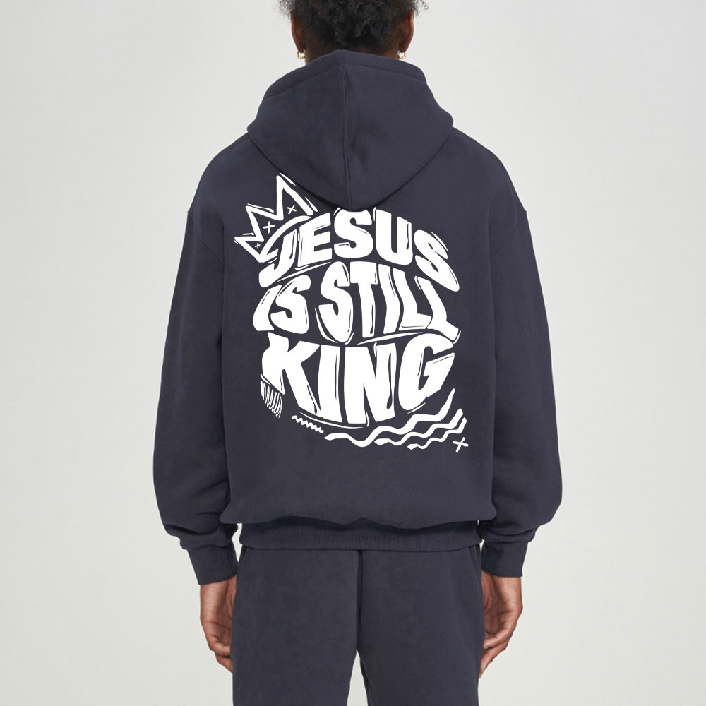 Jesus Is Still King Christian Fleece Hoodie Set