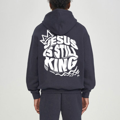 Jesus Is Still King Christian Fleece Hoodie Set