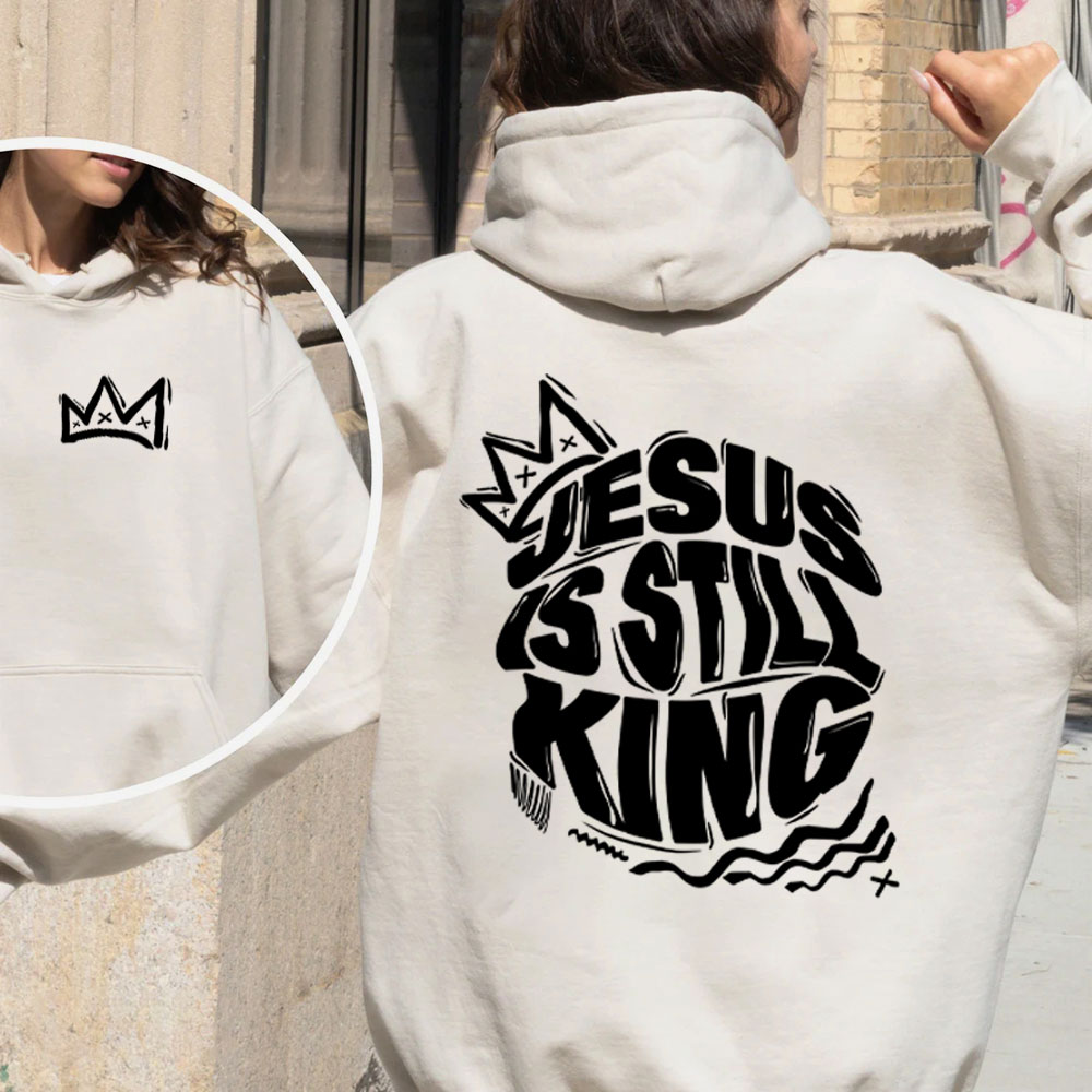 Jesus Is Still King Christian Fleece Hoodie Set