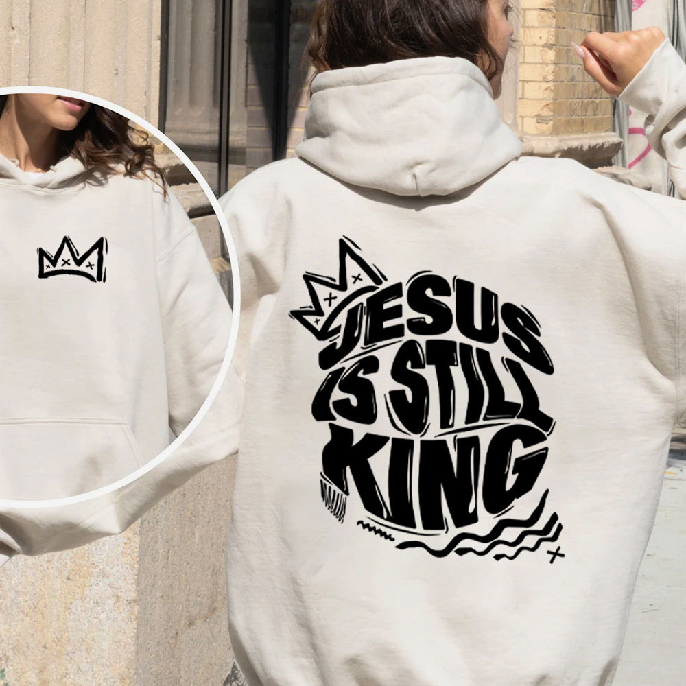Jesus Is Still King Christian Fleece Hoodie Set