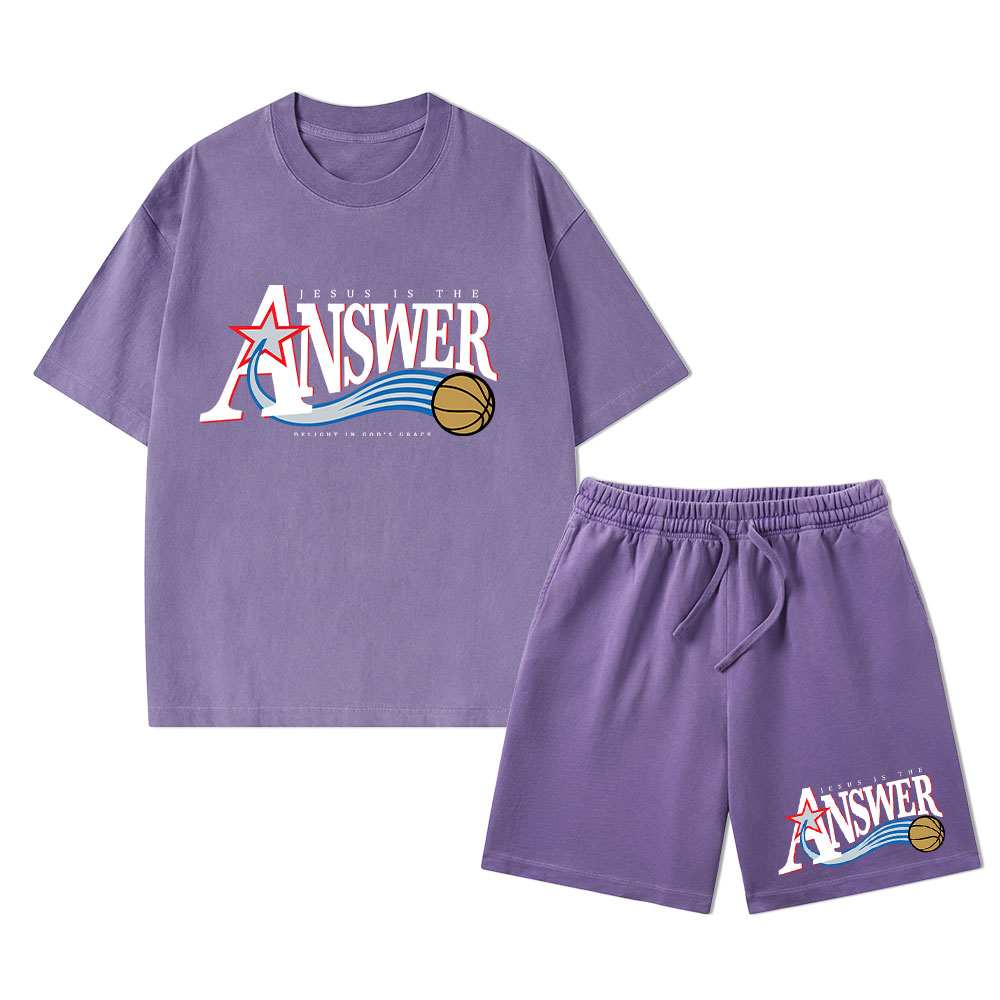 Fear Not Christian Washed T-Shirt & Shorts Sale - GuidingCross