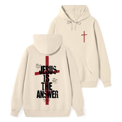Jesus Is The Answer Classic Christian Hoodie