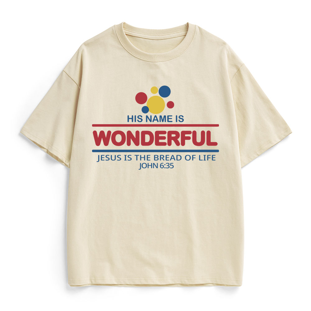 Jesus Is The Bread Of Life Christian Heavy Cotton T-Shirt
