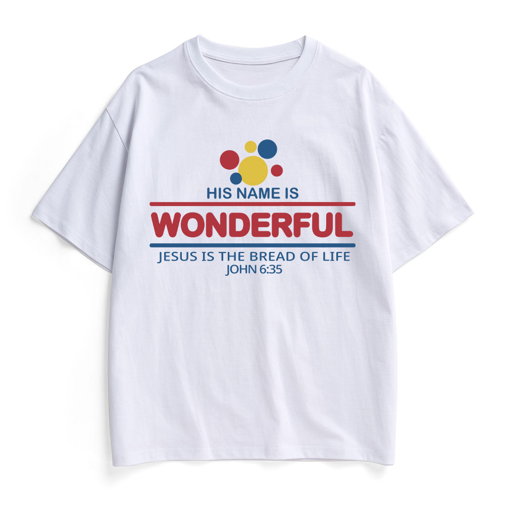 Jesus Is The Bread Of Life Christian Heavy Cotton T-Shirt