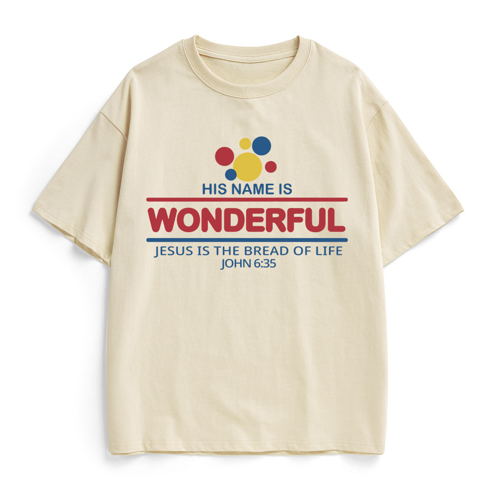 Jesus Is The Bread Of Life Christian Heavy Cotton T-Shirt