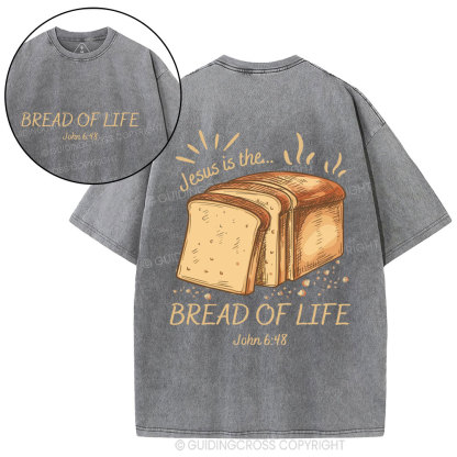 Jesus Is The Bread Of Life Christian Washed T-Shirt