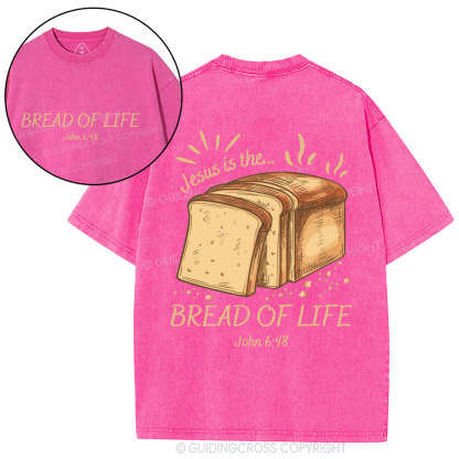 Jesus Is The Bread Of Life Christian Washed T-Shirt