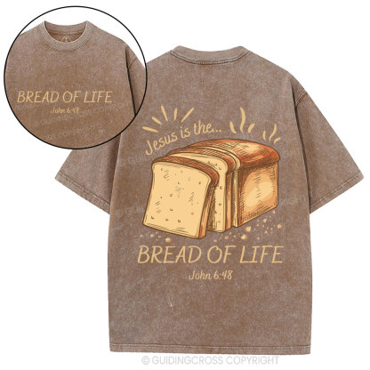 Jesus Is The Bread Of Life Christian Washed T-Shirt