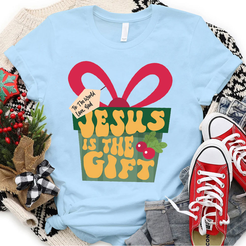 Jesus Is The Gift Christian Christmas T-Shirt