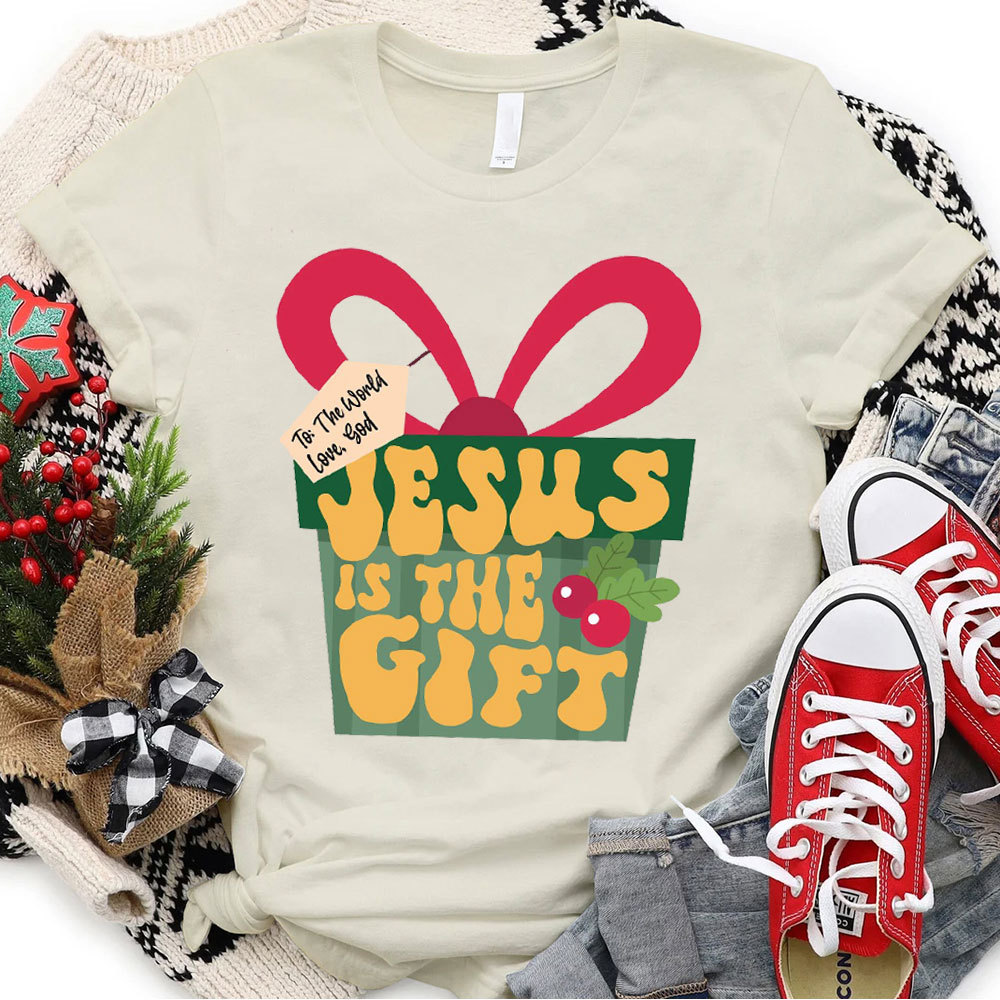 Jesus Is The Gift Christian Christmas T-Shirt