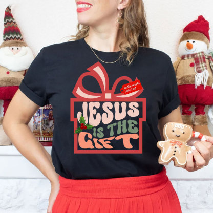 Jesus Is The Gift Christmas Christian T-Shirt