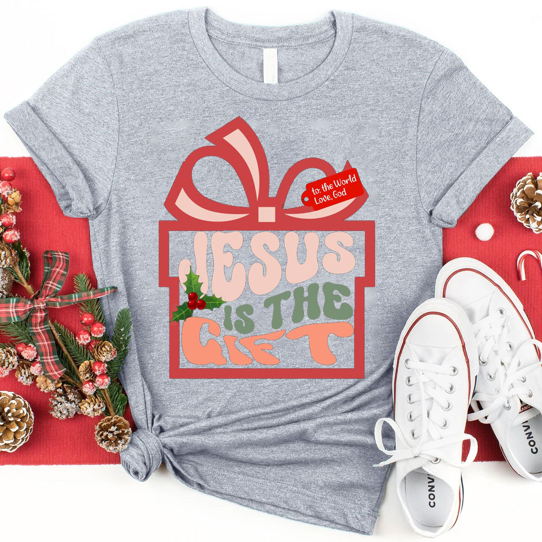 Jesus Is The Gift Christmas Christian T-Shirt