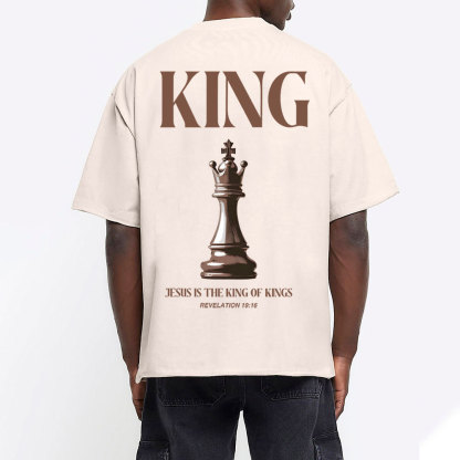Jesus Is The King Of Kings Christian Washed T-Shirt