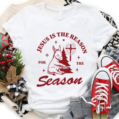 Jesus Is The Reason Christian Christmas T-Shirt