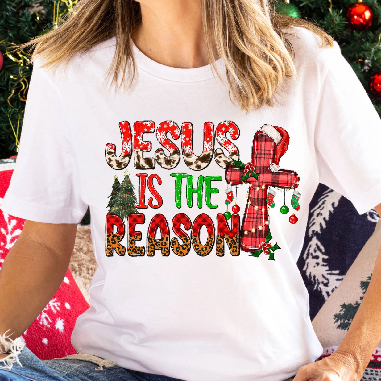 Jesus Is The Reason Christmas Christian T-Shirt