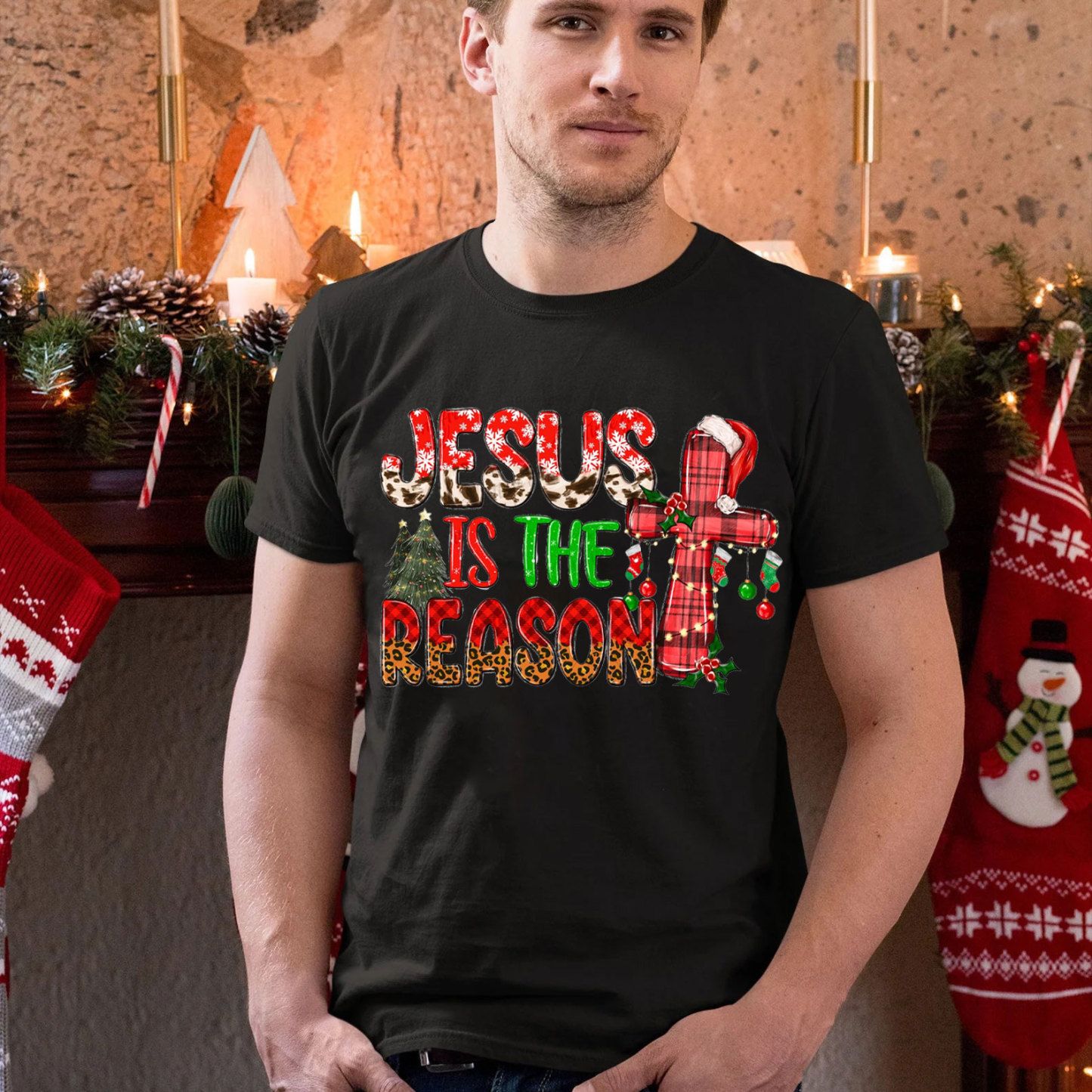 Jesus Is The Reason Christmas Christian T-Shirt