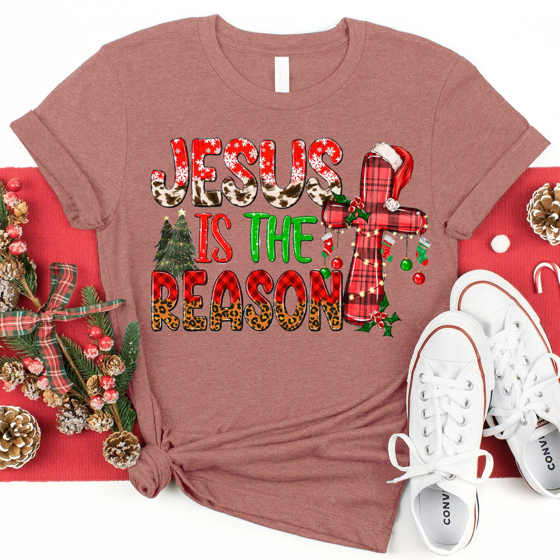 Jesus Is The Reason Christmas Christian T-Shirt