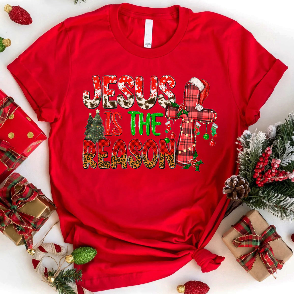 Jesus Is The Reason Christmas Christian T-Shirt