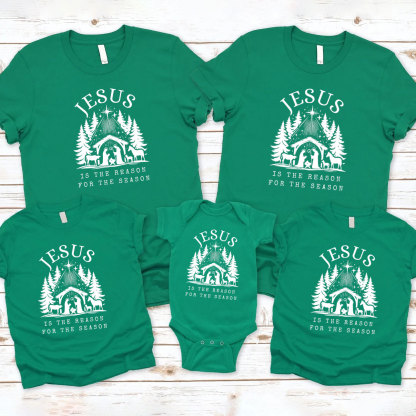 Jesus Is The Reason Christmas Family Matching Shirts